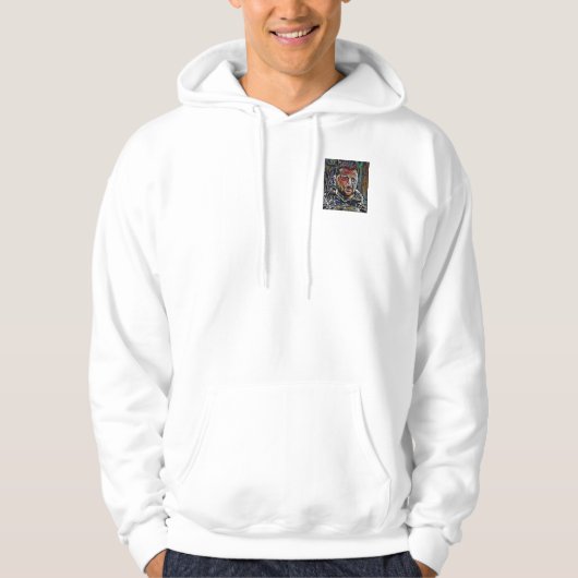 Hoodie Volodymyr Zelensky art abstracte (Voorkant)