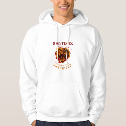 Hoodie voor mij (met een boos tijgerontwerp en tek (Voorkant)
