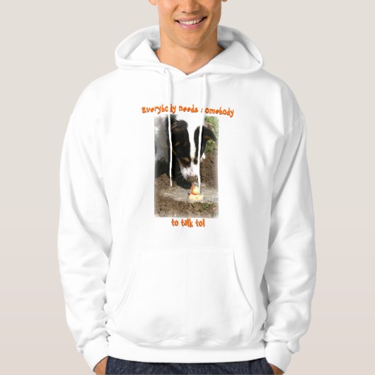 Hoodie: Welsh Corgi en Rubber Ducky Hoodie (Voorkant)