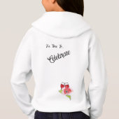 Hoodies: Wijn met wilde bloem (Achterkant)