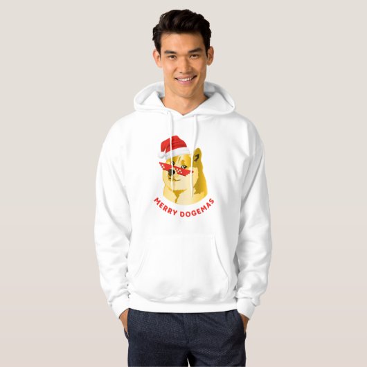 Hoodies with Dogehoek Merry Cryptmas (Voorkant volledig)