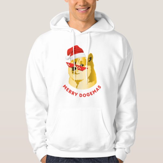 Hoodies with Dogehoek Merry Cryptmas (Voorkant)
