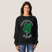 Hoodigan Hooligan Squad Lucky C St Patrick's Day Trui (Voorkant volledig)