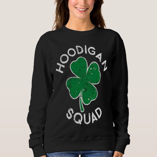 Hoodigan Hooligan Squad Lucky C St Patrick's Day Trui (Voorkant)