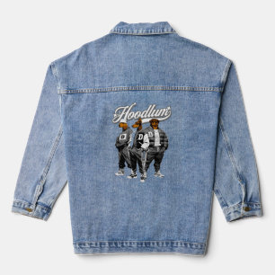 Hoodlum Pack - Streetwear Dog Gang Graphic T-shirt Denim Jacket