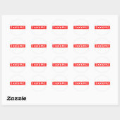 Hoodlum Stamp Ronde Sticker (Vel)