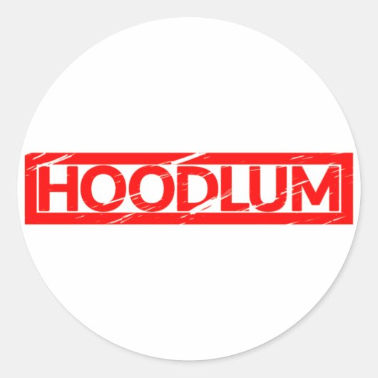 Hoodlum Stamp Ronde Sticker (Voorkant)