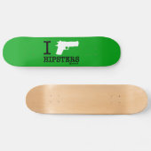 Hoodman "I Shoot Hipsters Green" Persoonlijk Skateboard (Horizontaal)