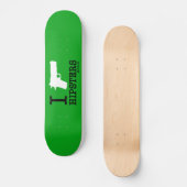 Hoodman "I Shoot Hipsters Green" Persoonlijk Skateboard (Voorkant)