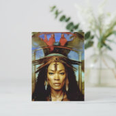 Hoodoo Priestess Briefkaart (Staand voorkant)