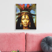 Hoodoo Priestess Canvas Afdruk (Insitu (Woonkamer))