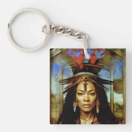 Hoodoo Priestess Sleutelhanger (voorkant)