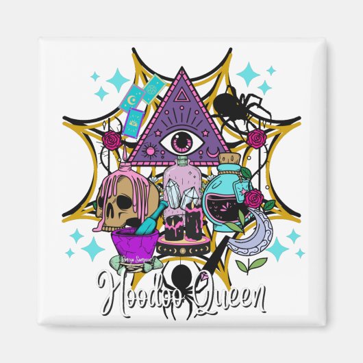 Hoodoo Queen Magneet (Voorkant)