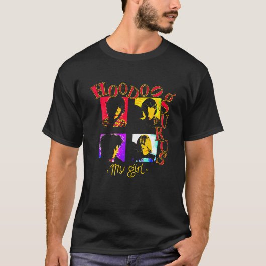 Hoodoo The Music Classic Art Gurus Funny Rock Band T-shirt (Voorkant)