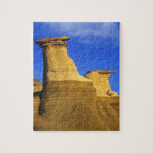 Hoodoos bij Drumheller Alberta, Canada 2 Legpuzzel