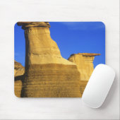Hoodoos bij Drumheller Alberta, Canada 2 Muismat (Met muis)