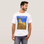 Hoodoos bij Drumheller Alberta, Canada 2 T-shirt (Voorkant volledig)