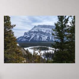 Hoodoos en Snowy Tunnel Mountain, Alberta Poster