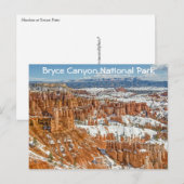 Hoodos op het nationale park Sunset Point Bryce Ca Briefkaart (Voorkant / Achterkant)