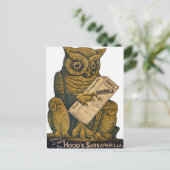 Hood's Sarsaparilla Restorative Tonic. Briefkaart (Staand voorkant)