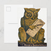 Hood's Sarsaparilla Restorative Tonic. Briefkaart (Voorkant / Achterkant)