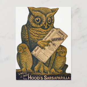Hood's Sarsaparilla Restorative Tonic. Briefkaart