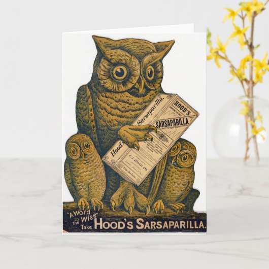 Hood's Sarsaparilla Restorative Tonic. Kaart (Gele Bloem)