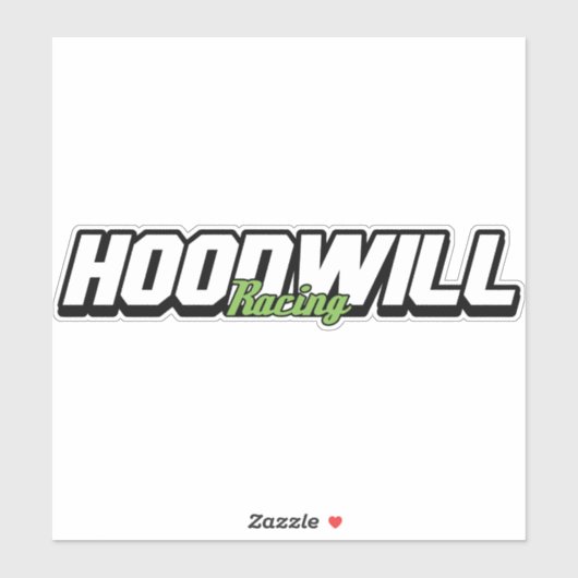 Hoodwill Racing Sticker (Vel)