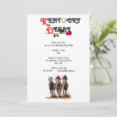 Hoof Kentucky Derby Uitnodiging (Staand voorkant)