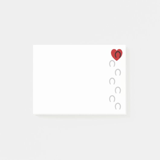 Hoof Prints op mijn hart Post-it® Notes (Voorkant)