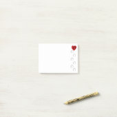 Hoof Prints op mijn hart Post-it® Notes (Op bureau)