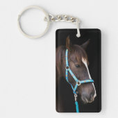 Hoof Prints op ons hart Herdenkingsprogramma Sleutelhanger (Voorkant)