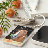 Hoof Prints op ons hart Pet Horse Memorial Sleutelhanger (Voorkant Rechts)