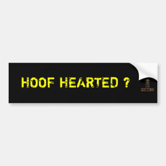Hoof Verwarmde Bumpersticker