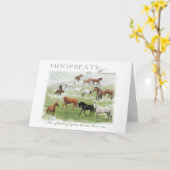 Hoofbeats in Hemel - de Sympathie van het Paard Kaart (Gele Bloem)