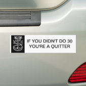 Hoofd 30 bumpersticker (Op auto)