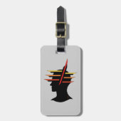 Hoofd Abstract Bagagelabel (Voorkant verticaal)