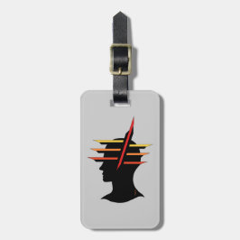 Hoofd Abstract Bagagelabel