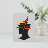 Hoofd Abstract Briefkaart (Staand voorkant)