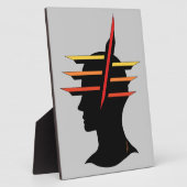 Hoofd Abstract Fotoplaat (Zijkant)