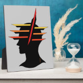 Hoofd Abstract Fotoplaat (Zijkant)