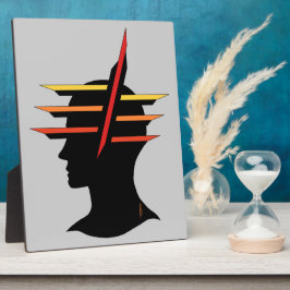 Hoofd Abstract Fotoplaat