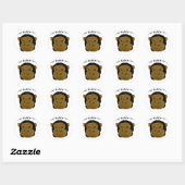 Hoofd afwasser ronde sticker (Vel)
