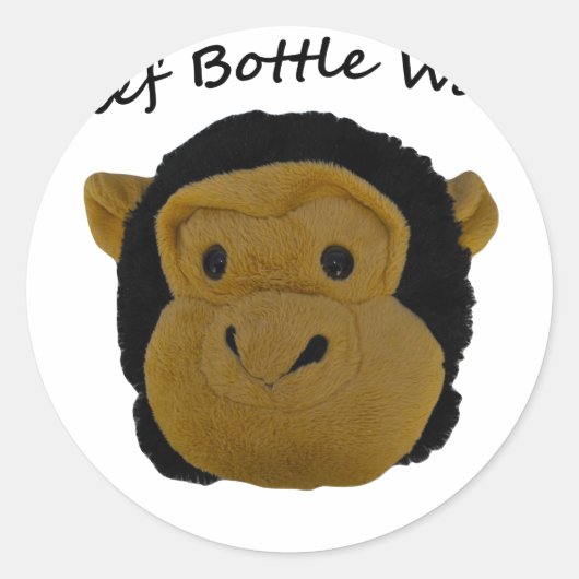Hoofd afwasser ronde sticker (Voorkant)