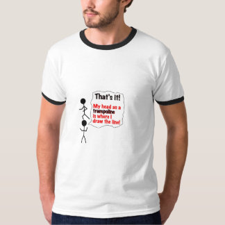 Hoofd als trampoline t-shirt