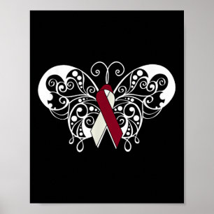 Hoofd &amp; Nekkanker Bewustzijn T Shirt lint Bu Poster