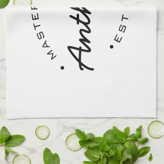 Hoofd Baker Vastgesteld jaar Aangepaste naam Theedoek (Gevouwen)