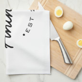 Hoofd Baker Vastgesteld jaar Aangepaste naam Theedoek (Quarter Fold)