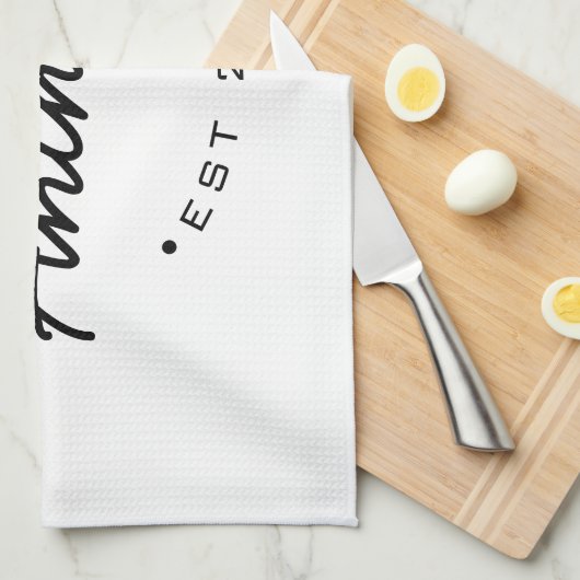 Hoofd Baker Vastgesteld jaar Aangepaste naam Theedoek (Quarter Fold)