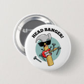 Hoofd Banger Grappige Muziek Puns Ronde Button 5,7 Cm (Voorkant /achterkant)